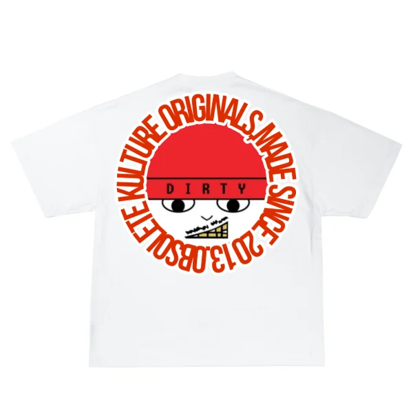 Obsolete Dirtylogo White Boxy T-shirt
