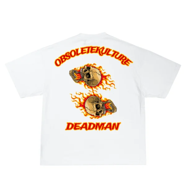 Obsolete White  Deadman Boxy T-shirt